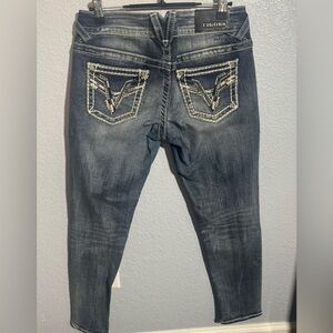 Vigoss Women's Denim Skinny Jeans with Contrast Stitching